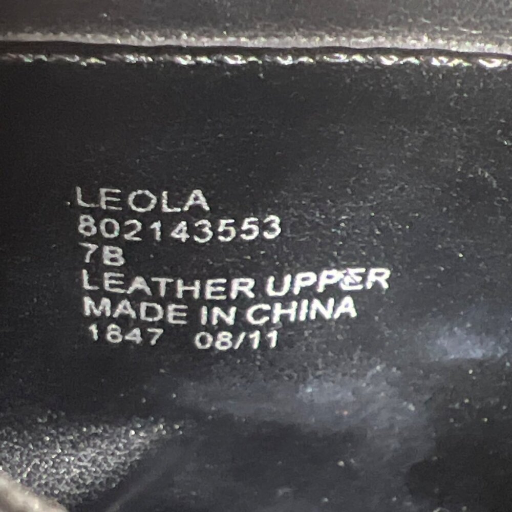 LAUREN RALPH LAUREN Leola Bootie Stiletto Heel Black Leather Sz 7 EUC - Picture 8 of 8